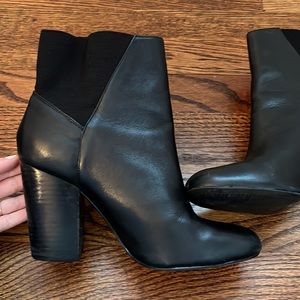 Women’s BCBGeneration Black Leather Booties - Size 8